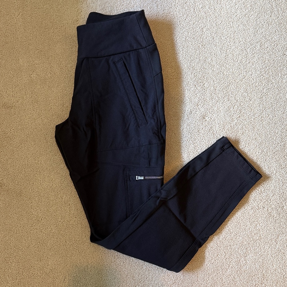 Athleta Womens Black Stretch Skinny Cargo Pants